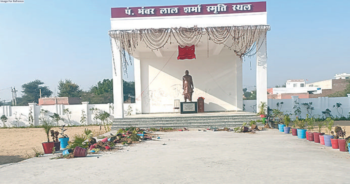 Ex-MLA Bhanwarlal Sharma’s memorial vandalized, 3 held